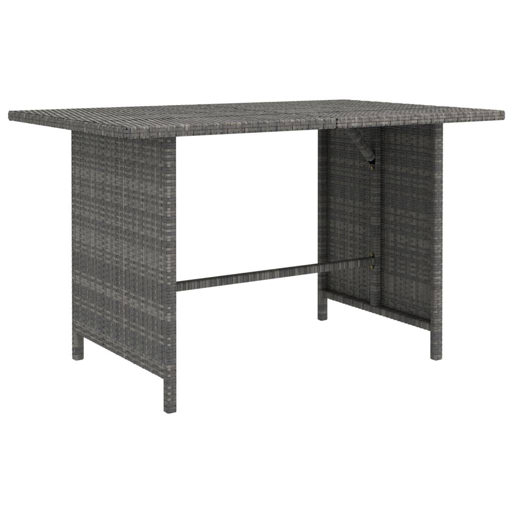 Helloshop26 - Salon de jardin meuble d'extérieur ensemble de mobilier 10 pièces avec coussins résine tressée gris - Imagen 2