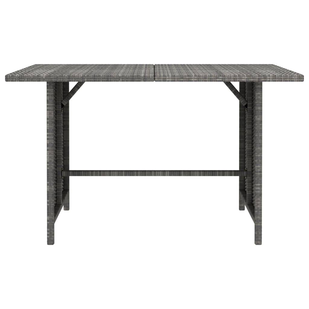 Helloshop26 - Salon de jardin meuble d'extérieur ensemble de mobilier 10 pièces avec coussins résine tressée gris - Imagen 3