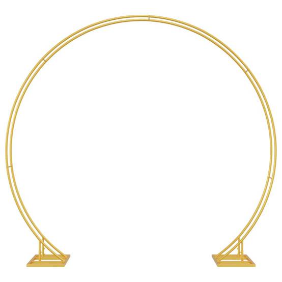 Arche de cérémonie dorée en acier pour mariage jardin design minimaliste 220cm - ComfortXL Outdoor Living - Image 2
