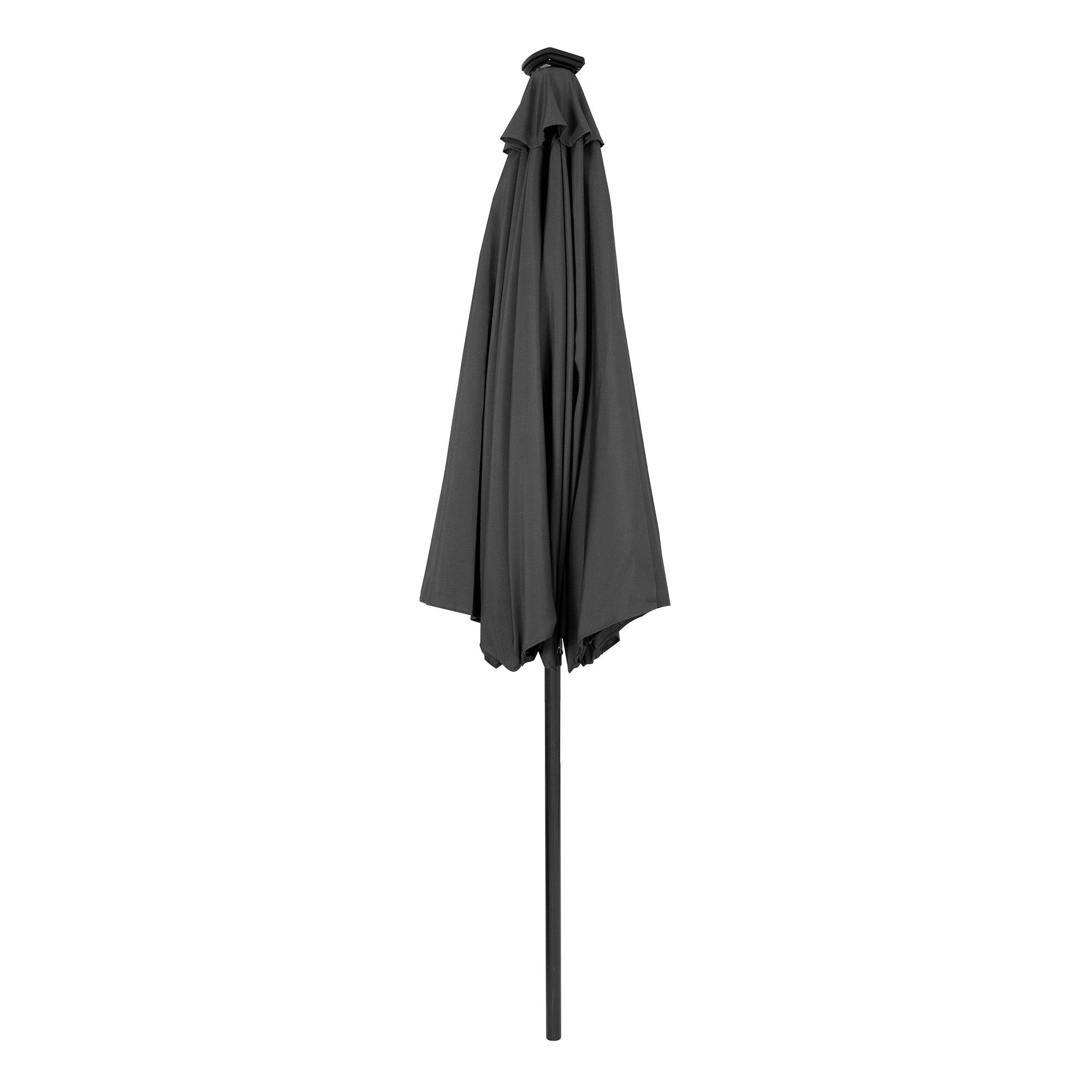 Monstershop - Parasol Inclinable à LED 2,7 m - Gris - Image 2