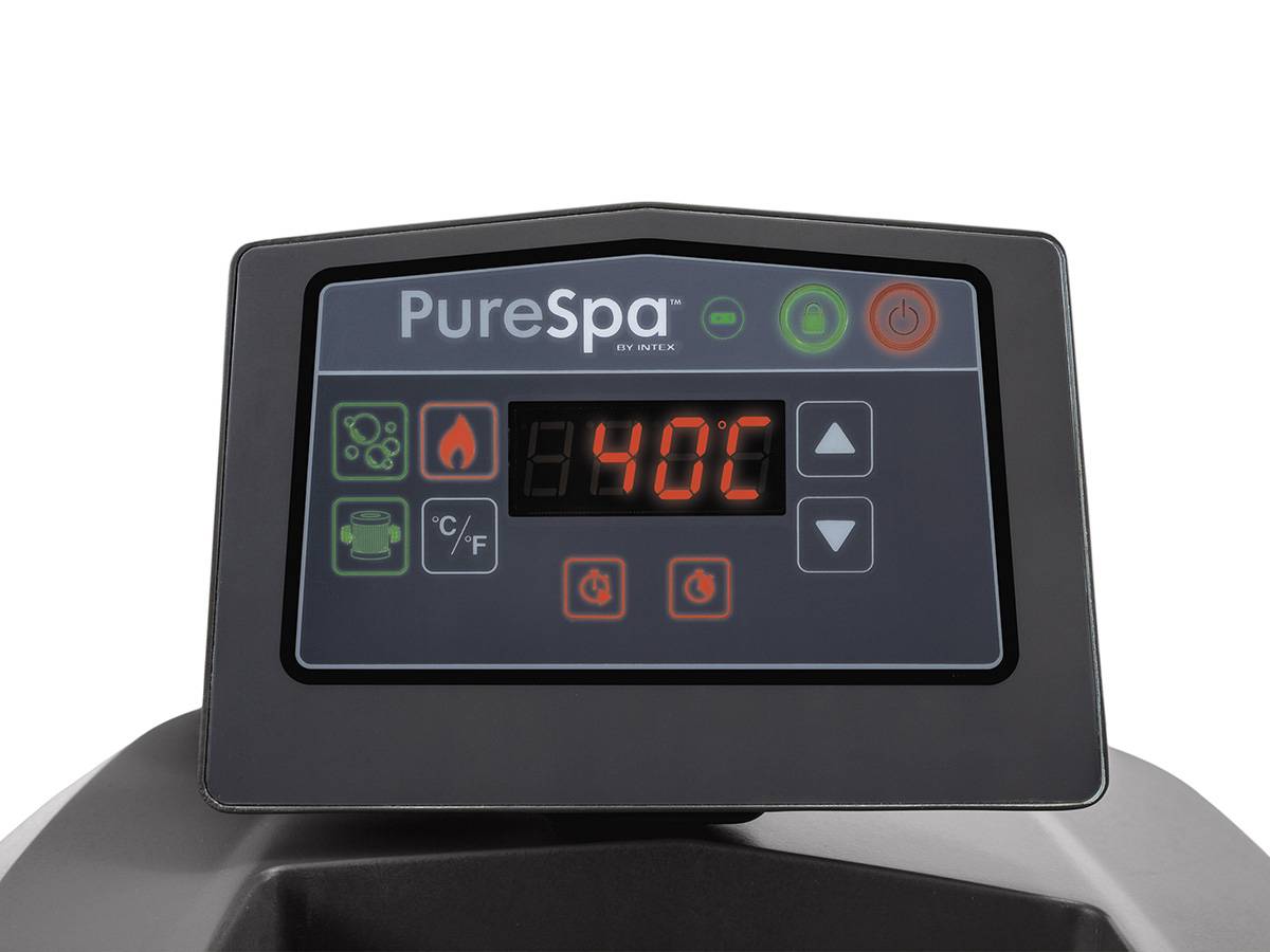 Kit spa gonflable Intex PureSpa Baltik rond Bulles 4 places + 6 filtres - Imagen 6