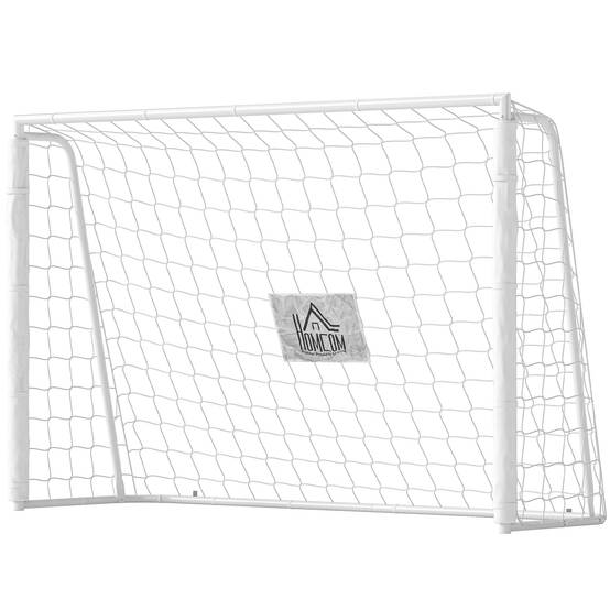 But de football pour enfants, cible, manchons antichoc, jardin, 186 x 123 cm, blanc - Image 2