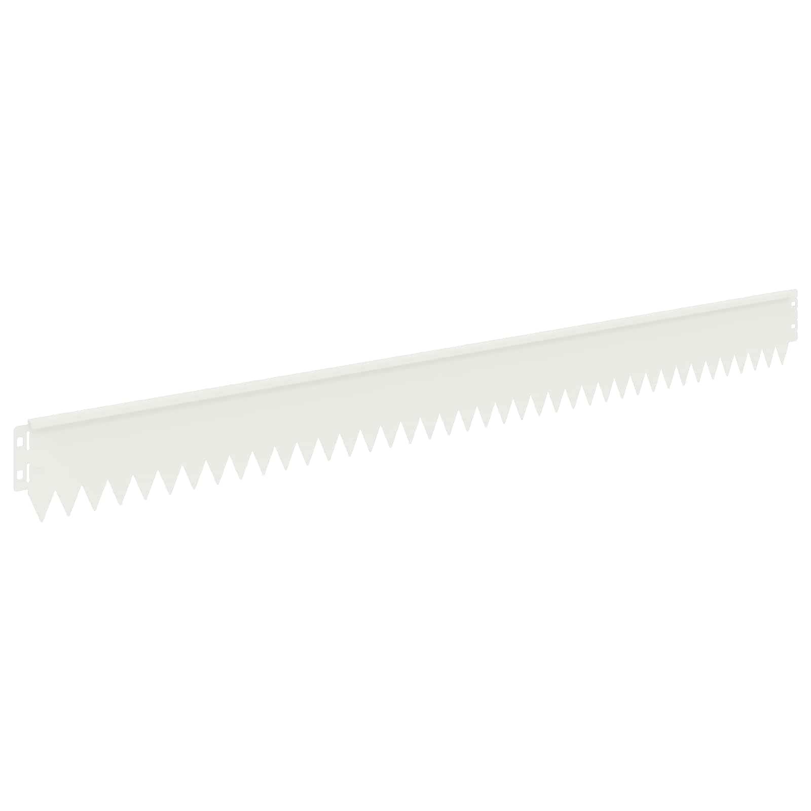 Bordurette pelouse acier jardin chemins séparation élégante 103x10cm blanc - ComfortXL Outdoor Living - Image 6