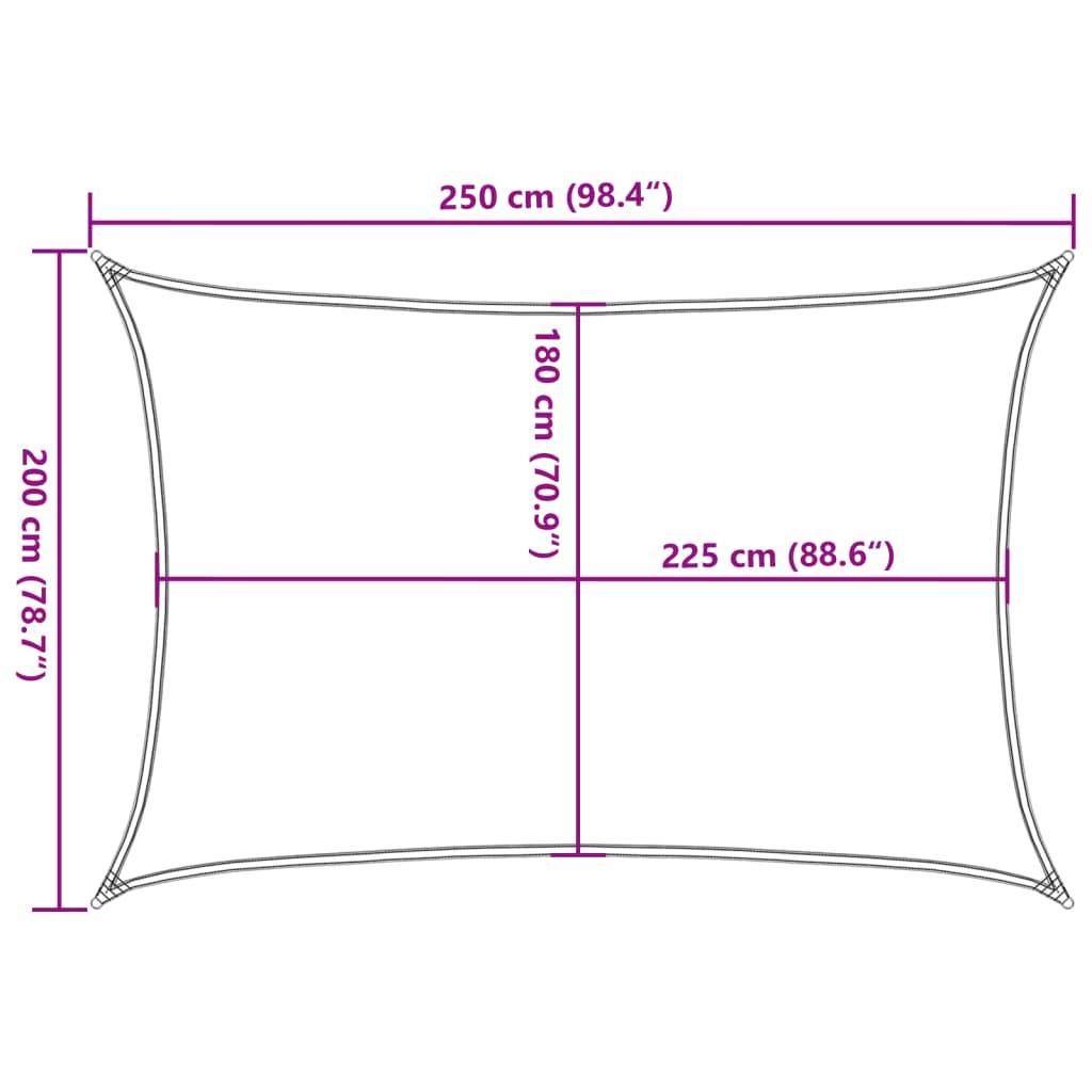 PANGIVO - Voile d'ombrage PEHD sable 250 x 200 cm - PANGIVO - Image 9