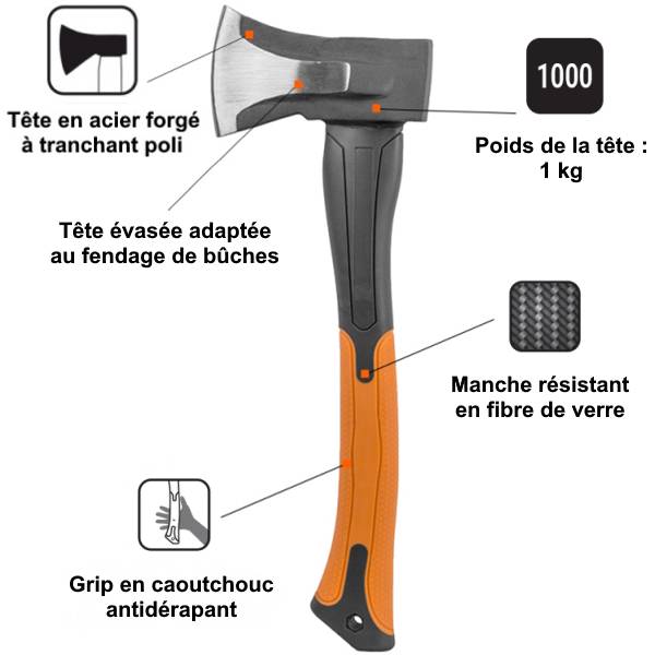 Gt Garden - Merlin éclateur avec manche en fibre de verre - 1 kg - GT GARDEN - Imagen 2