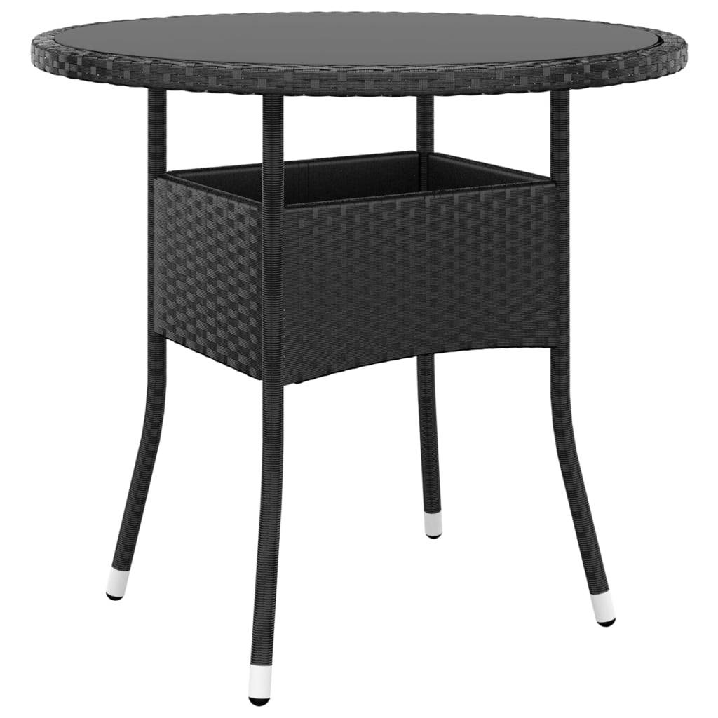 ComfortXL - Salon de Jardin pour 2 Noir, Grande Table Ronde en Verre et Chaises Détente Réglables – ComfortXL Outdoor Living - Image 6