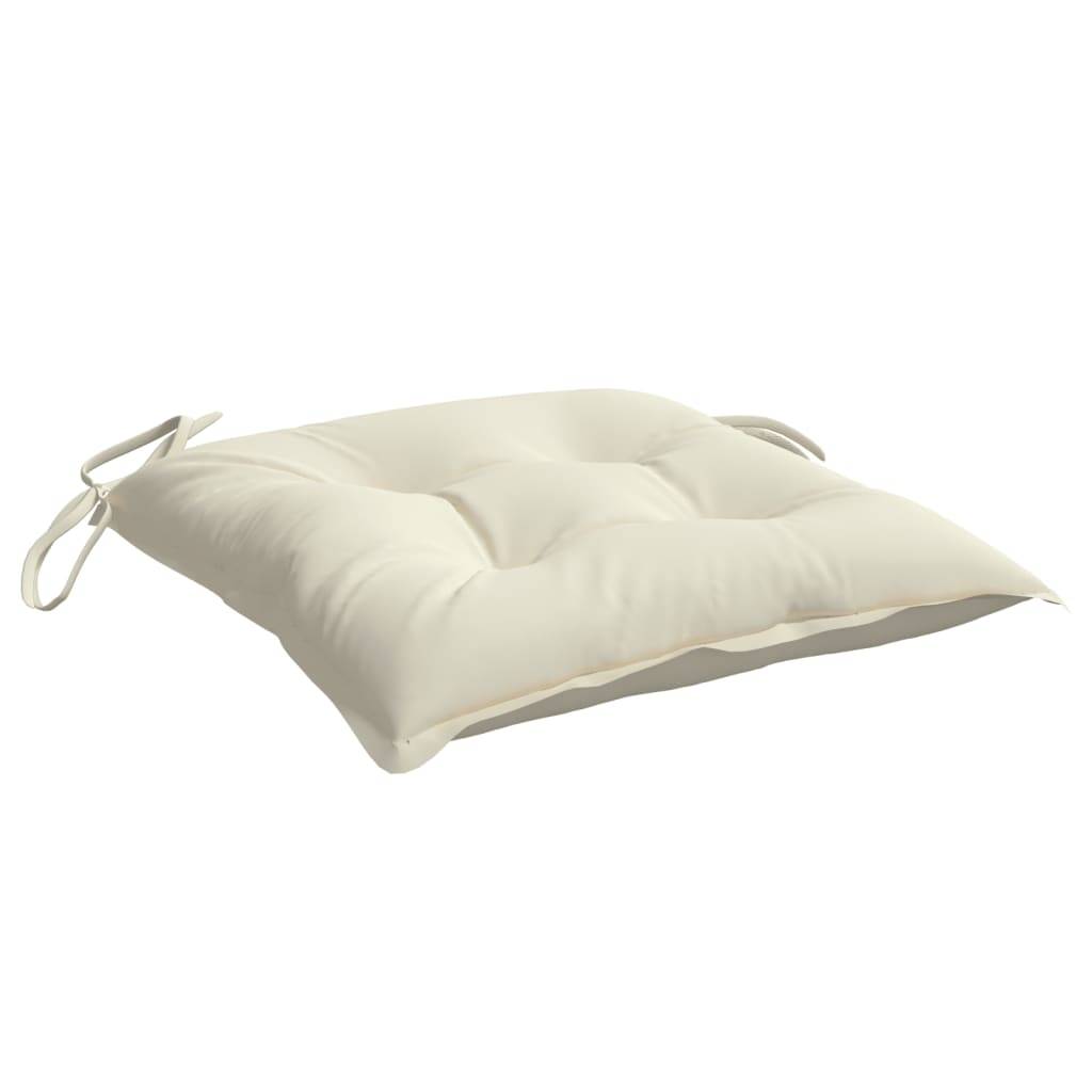PANGIVO - Coussins de chaise tissu oxford blanc crème 50 x 50 x 7 cm, poids:4.85kg - PANGIVO - Image 5