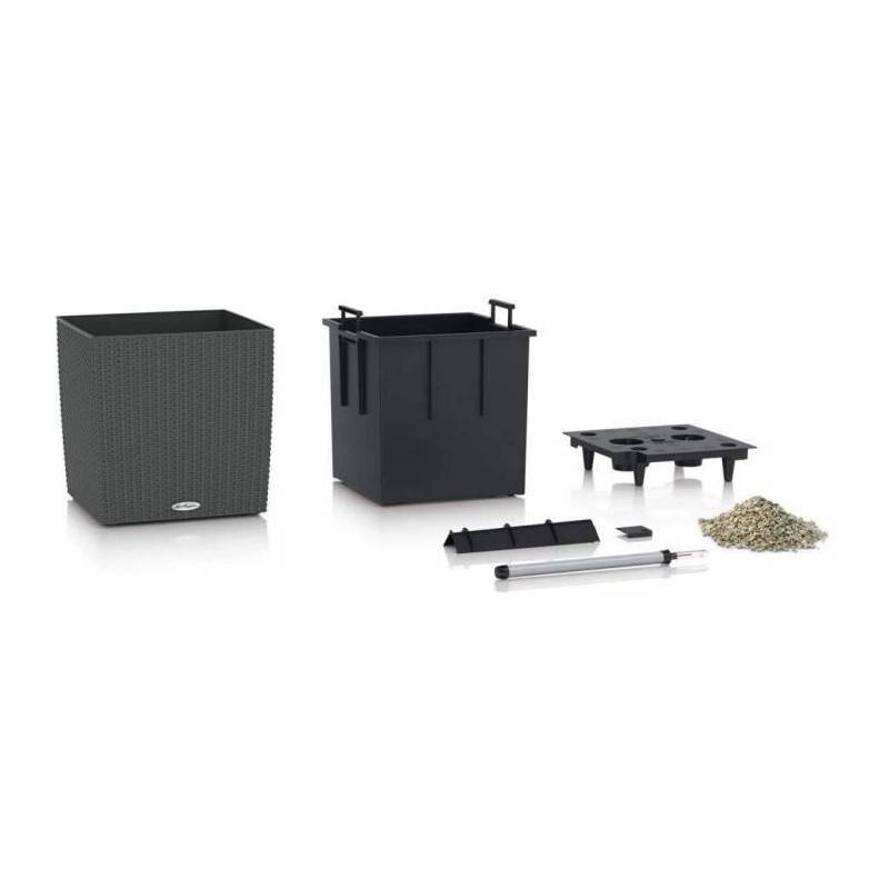Lechuza - Lechuza Jardiniere Cube Cottage 50 All-in-one Moka 442088 - Imagen 4