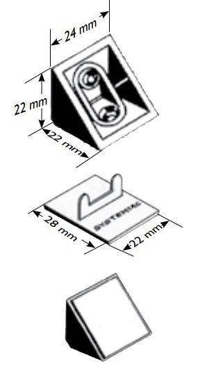 Taquet Systemtac Pro 01 blanc PRUNIER - Boite de 1000 - STBE001 - Image 2
