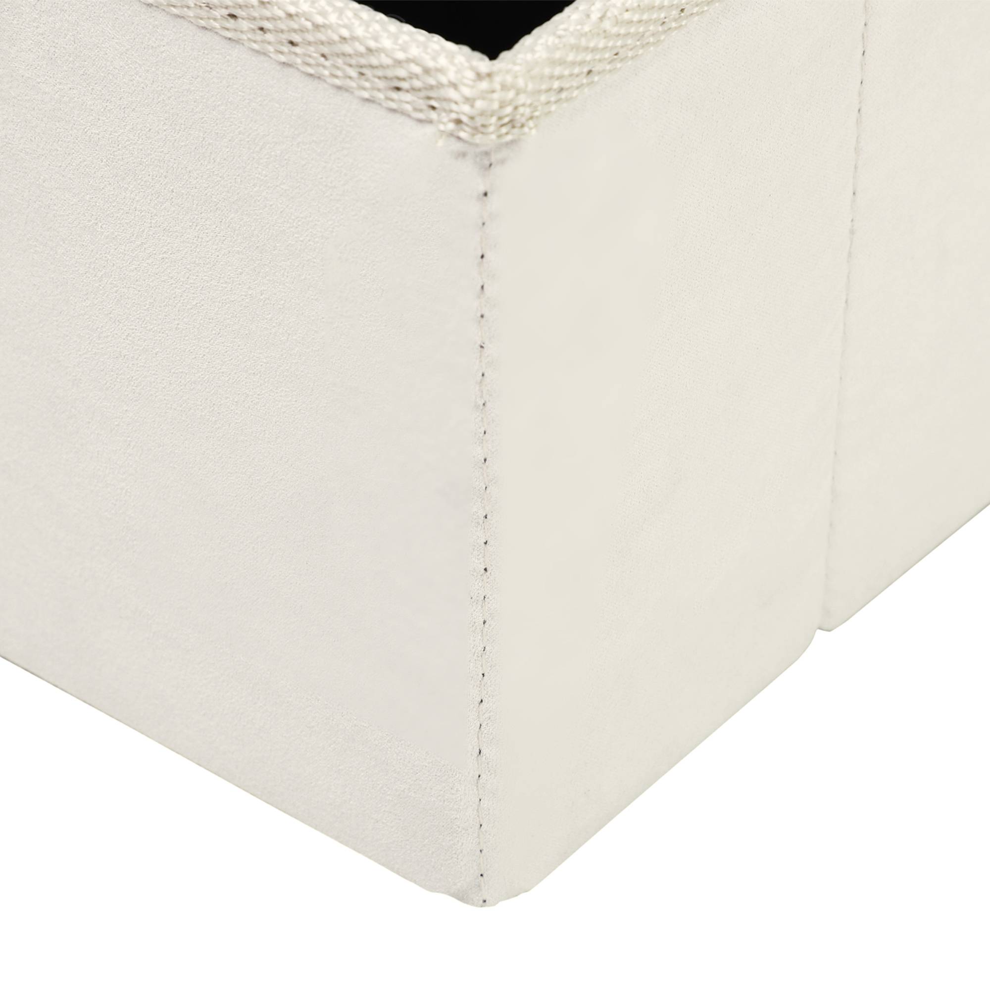 ComfortXL - Escalier pour chien pliable MDF blanc 40 x 54 x 48 cm 3 marches pour canapé lit voiture avec rangement - Image 9