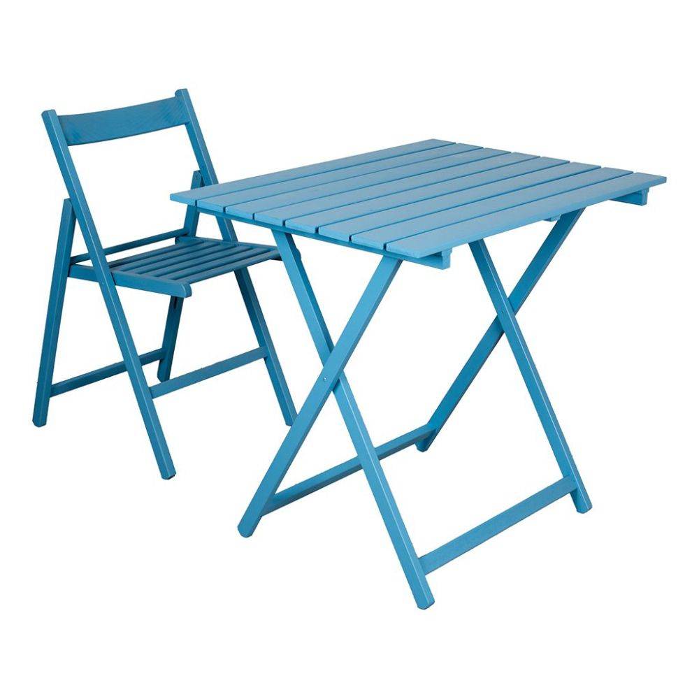 Italiadoc - Table pliante 60 x 80 cm en bois - Imagen 3