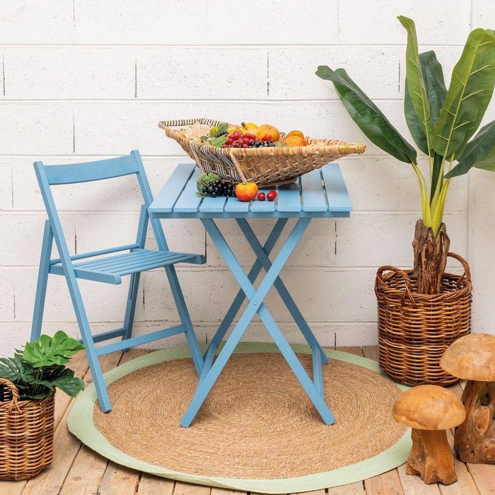 Italiadoc - Table pliante 60 x 80 cm en bois - Imagen 2