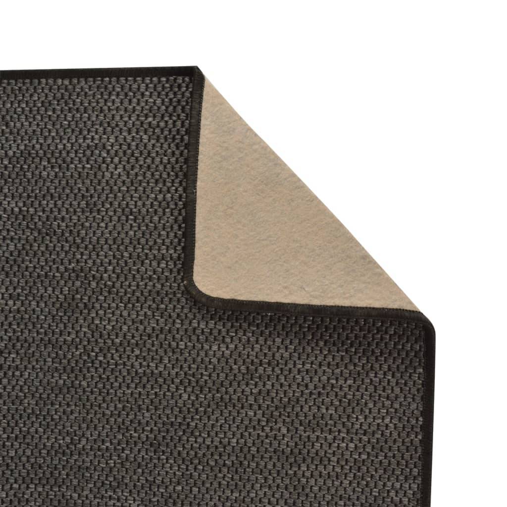 Tapis d'Entrée Lavable en Machine Aspect Sisal Naturel pour Couloir Cuisine Anthracite 80x200 cm – ComfortXL Outdoor Living - Image 4