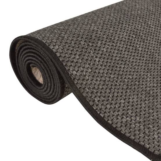 Tapis d'Entrée Lavable en Machine Aspect Sisal Naturel pour Couloir Cuisine Anthracite 80x200 cm – ComfortXL Outdoor Living - Image 5