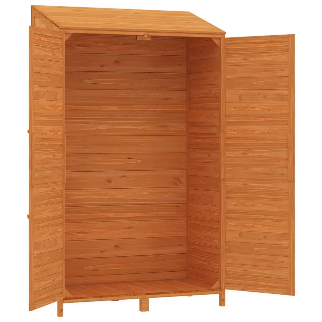 Vidaxl - Remise de jardin Marron 102x52x174,5 cm Bois de sapin solide vidaXL 152193 - Image 8
