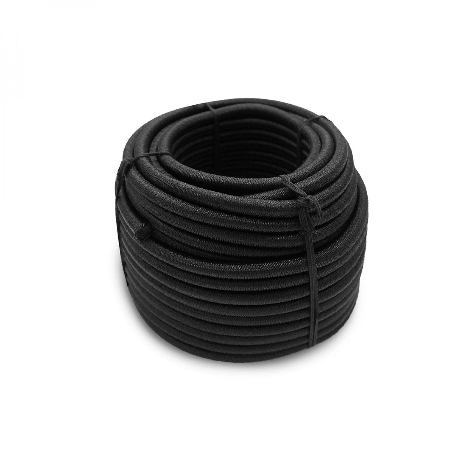 Linxor - Bobine, rouleau de tendeur élastique - 50 mètres x 6 mm - Noir - Linxor - Imagen 1