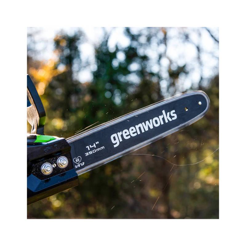 Greenworks - Tronçonneuse Brushless 35cm 40V GREENWORKS - Batterie 4.0 Ah - Chargeur - GD40CS15K4 - Image 4