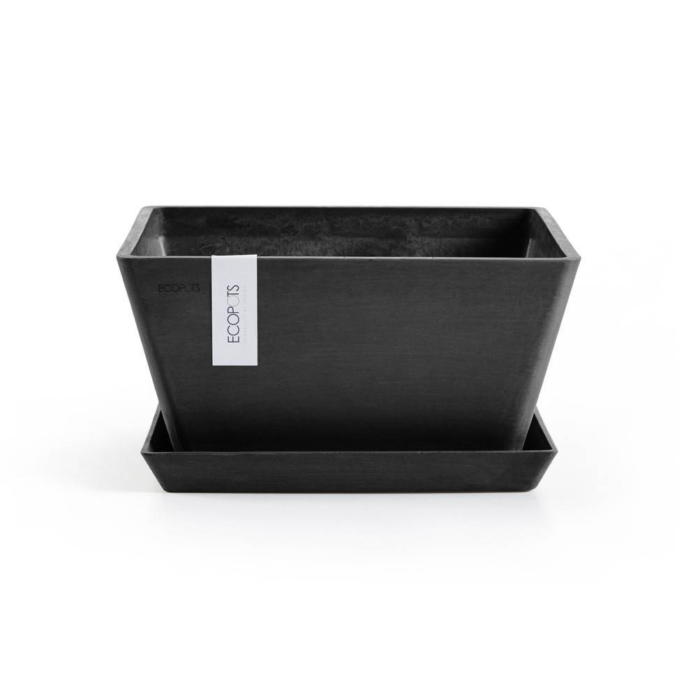 Ecopots - Pot Carré Berlin 30 Gris Foncé - 31 x 31 x H. 15,5 cm - 10 L ECOPOTS - Imagen 4