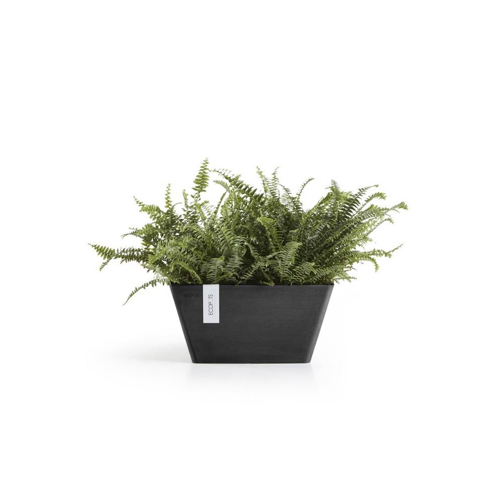 Ecopots - Pot Carré Berlin 30 Gris Foncé - 31 x 31 x H. 15,5 cm - 10 L ECOPOTS - Imagen 2