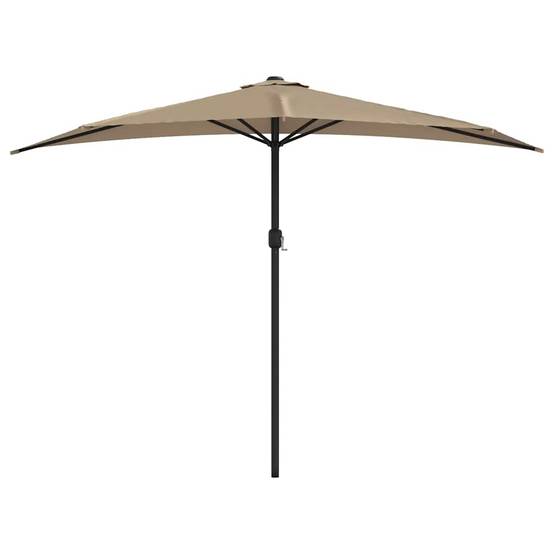 PANGIVO - Demi-parasol aluminium taupe 300 x 155 x 223 cm - PANGIVO - Image 3