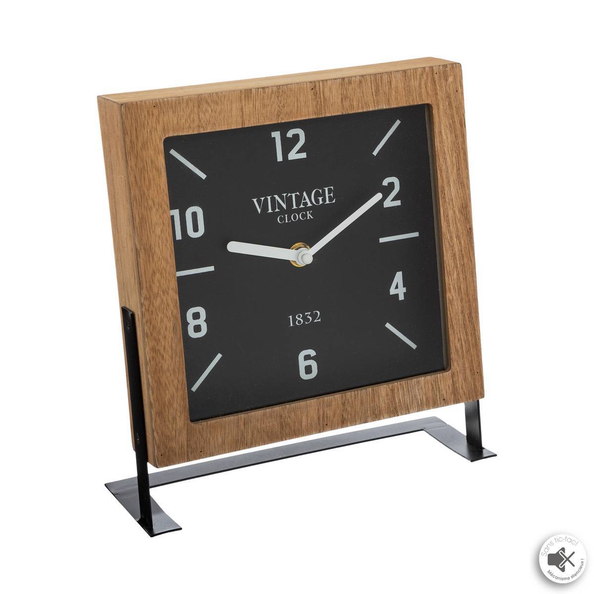 Atmosphera - Horloge à poser métal H23cm - Atmosphera Créateur d'intérieur - Image 1