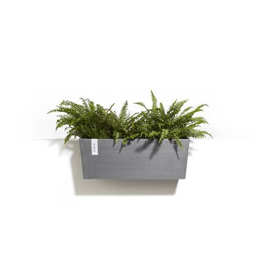 Ecopots - Pot suspension mural Hanging Bruges 55 Gris - 55 x 20 x H. 21 cm - 14,2 L ECOPOTS