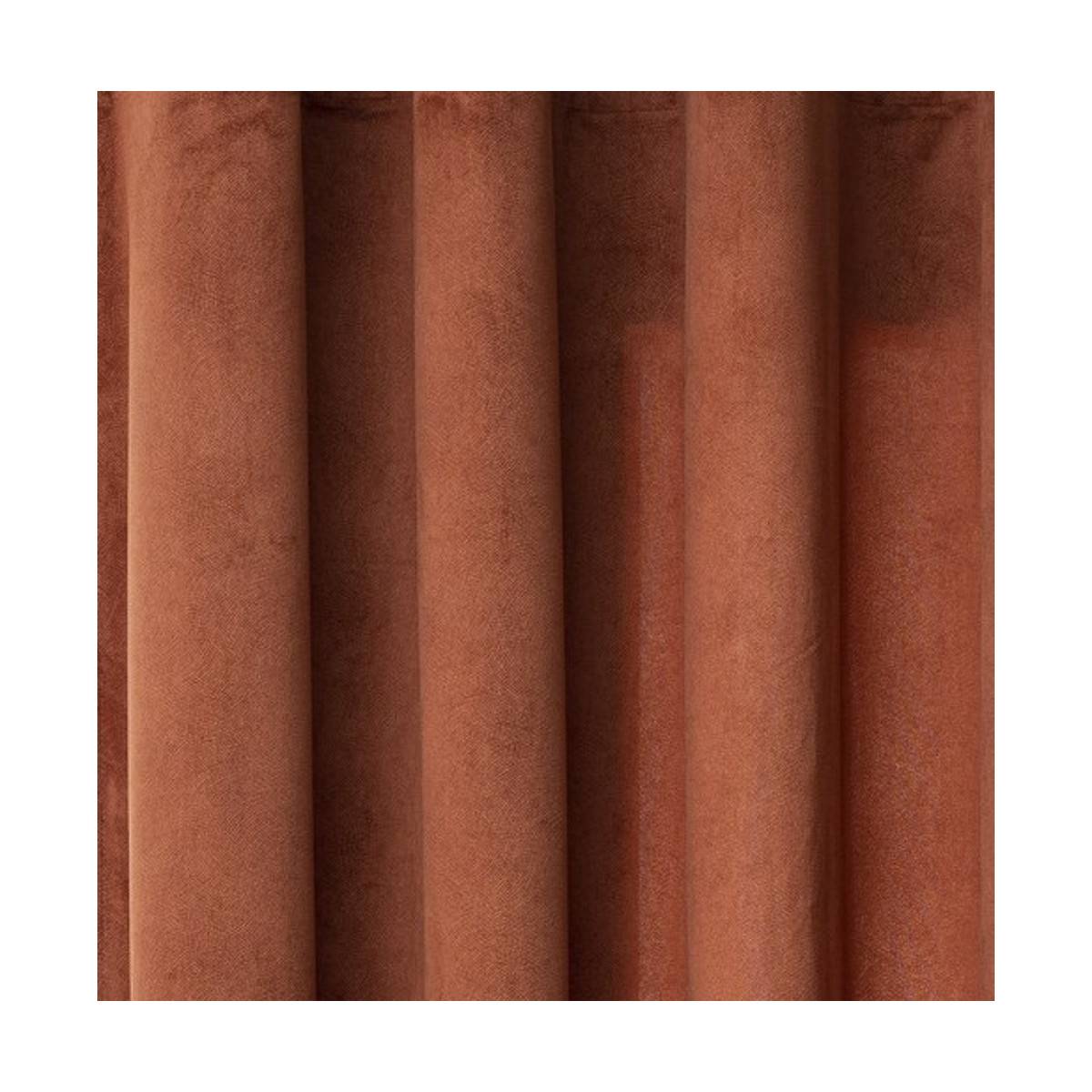 Atmosphera - Lot de 2 Rideaux à  œillets 140 x 260 cm Lilou Terracotta - Imagen 3