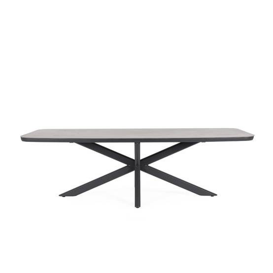 Autre - Table de jardin en pierre et métal L240 10 places - ISAIAH - Image 1