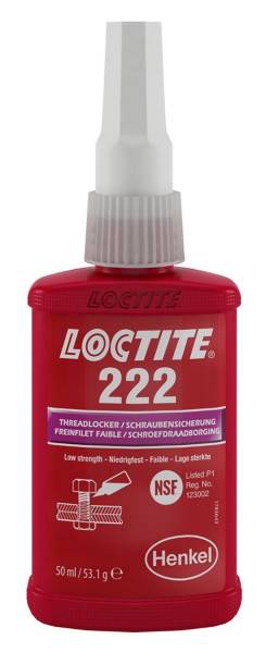 Loctite - Frein filet faible 222 flacon 50ml - LOCTITE - 195743