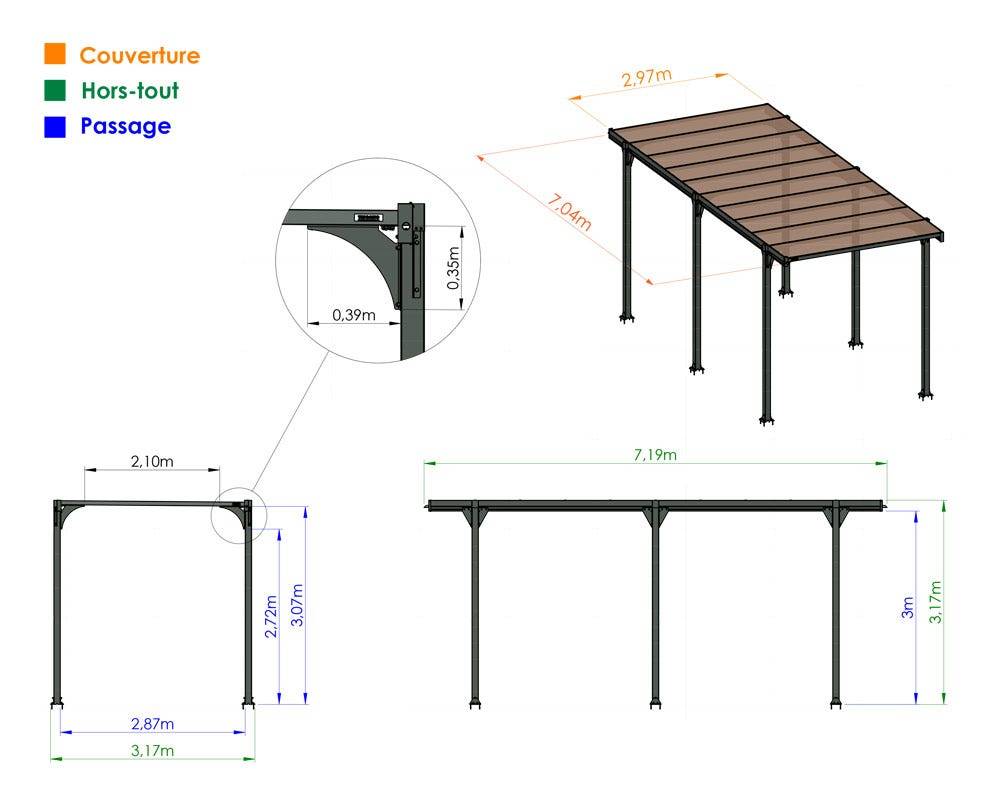 Trigano Jardin - Carport camping car Hegoa 20 - Image 3