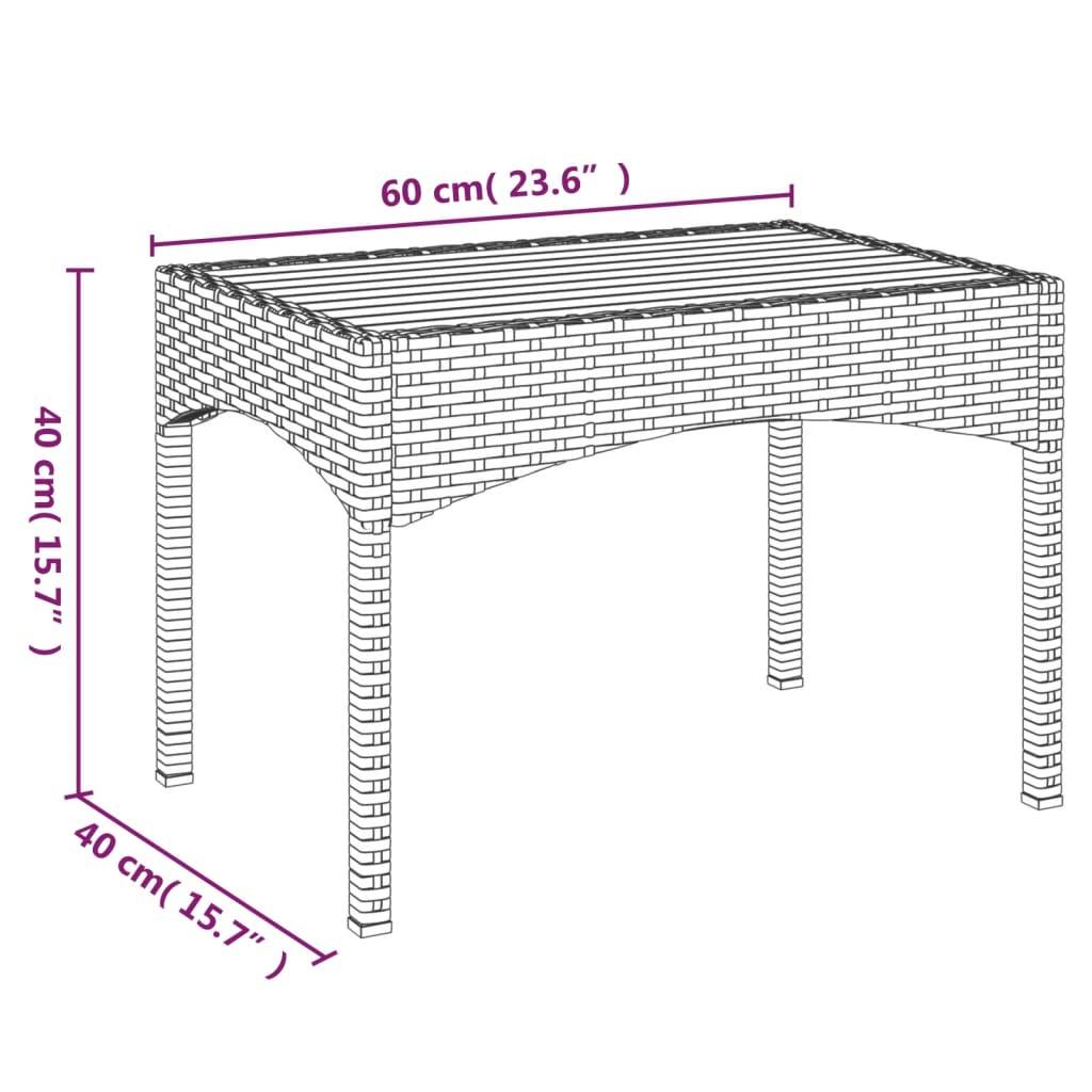 Bistro de jardin 3 pcs résine tressée avec chaises inclinables Gris – ComfortXL Outdoor Living - Image 7