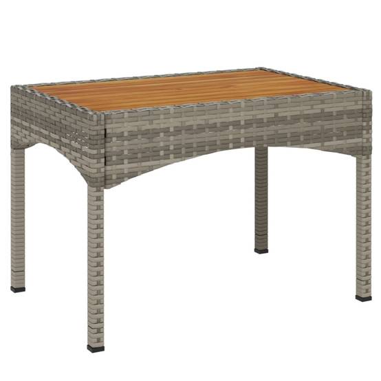 Bistro de jardin 3 pcs résine tressée avec chaises inclinables Gris – ComfortXL Outdoor Living - Image 3