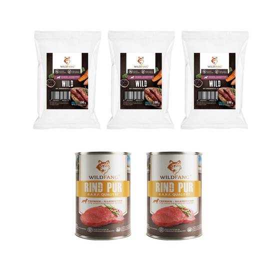 Wildfang - Wildfang - Coffret Gourmet Adulte - Aliments secs et humides - 3 x Venaison / 2 x Bœuf - Image 1