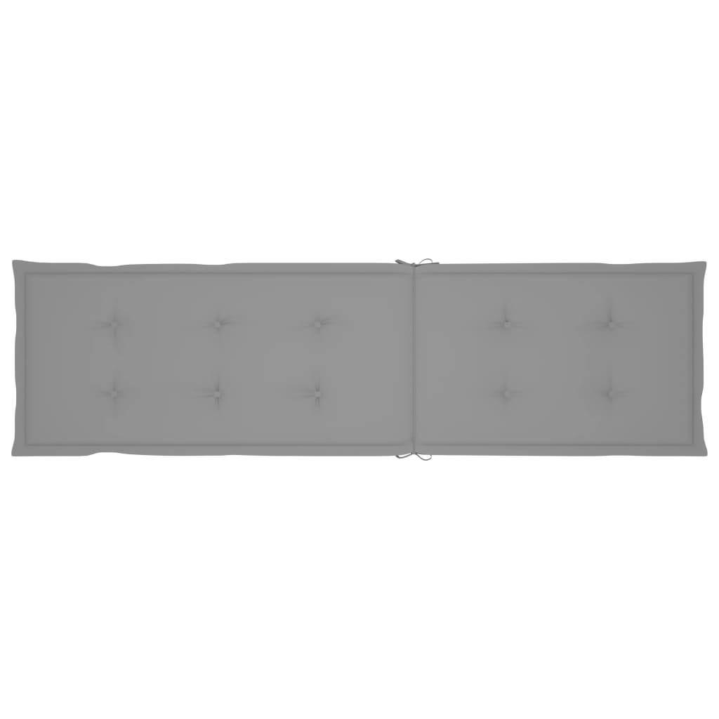 Helloshop26 - Transat chaise longue bain de soleil lit de jardin terrasse meuble d'extérieur avec repose-pied et coussin acacia solide - Imagen 7