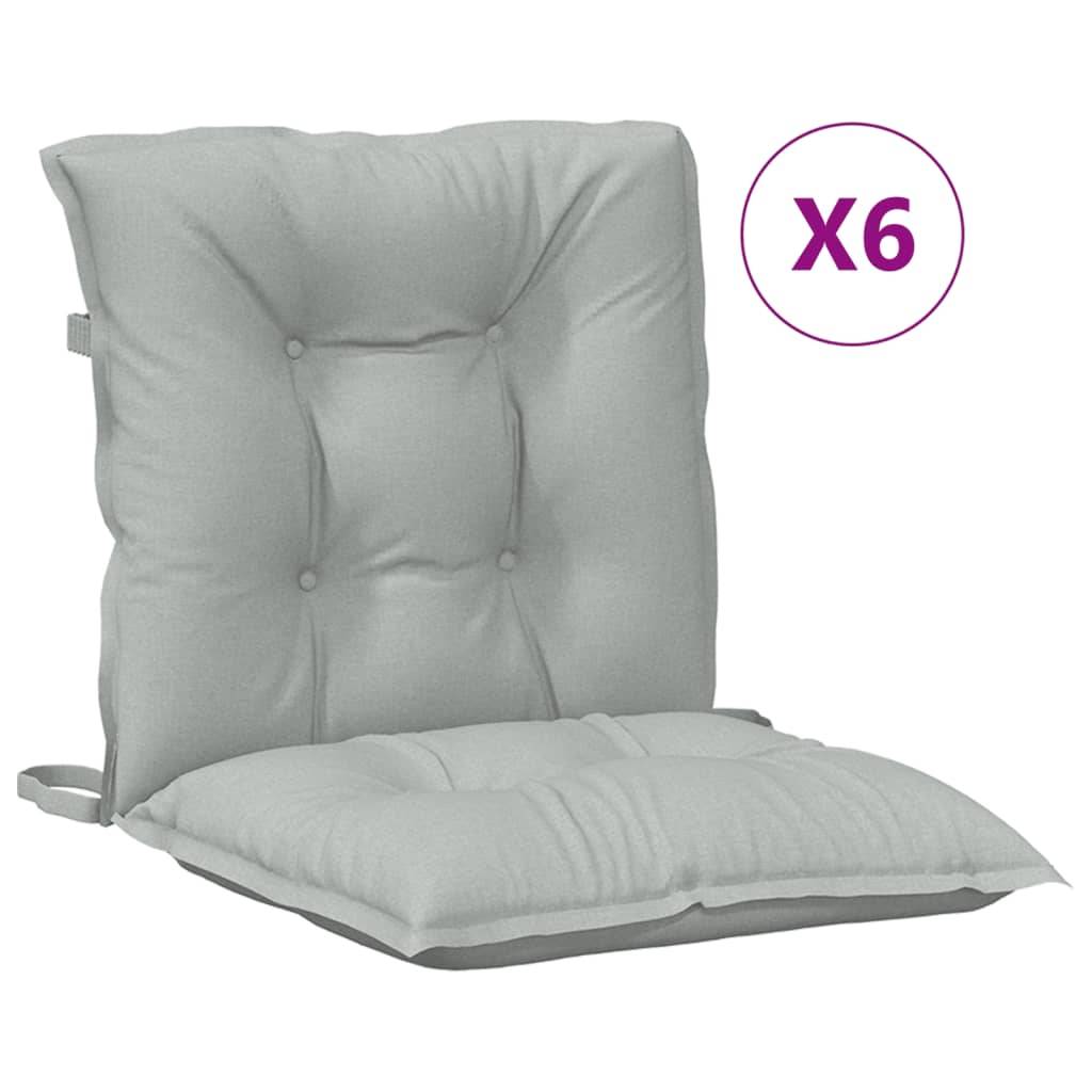 Coussins de chaise à dossier bas polyester gris clair mélangé 100 x 50 x 7 cm, poids:8.6kg - PANGIVO - Image 2