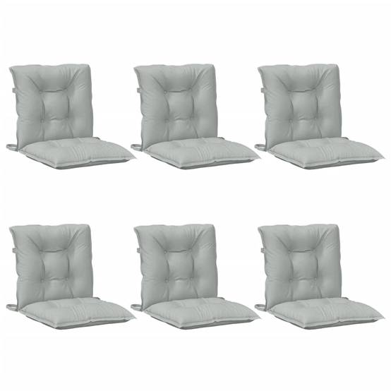 Coussins de chaise à dossier bas polyester gris clair mélangé 100 x 50 x 7 cm, poids:8.6kg - PANGIVO - Image 4