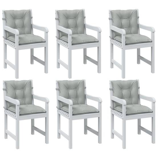Coussins de chaise à dossier bas polyester gris clair mélangé 100 x 50 x 7 cm, poids:8.6kg - PANGIVO - Image 1