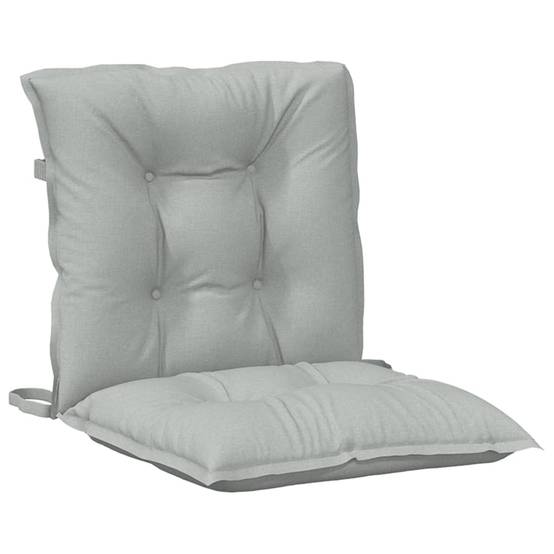 Coussins de chaise à dossier bas polyester gris clair mélangé 100 x 50 x 7 cm, poids:8.6kg - PANGIVO - Image 5