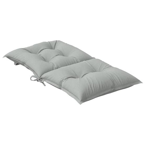 Coussins de chaise à dossier bas polyester gris clair mélangé 100 x 50 x 7 cm, poids:8.6kg - PANGIVO - Image 6
