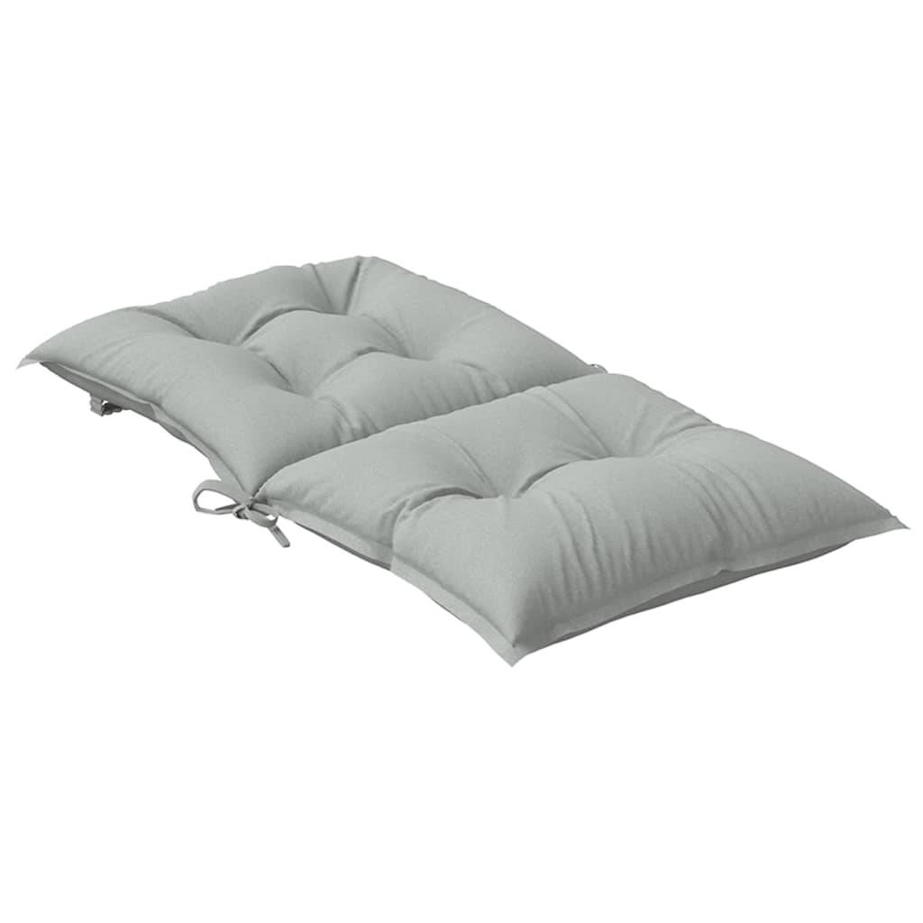 Coussins de chaise à dossier bas polyester gris clair mélangé 100 x 50 x 7 cm, poids:8.6kg - PANGIVO - Image 6