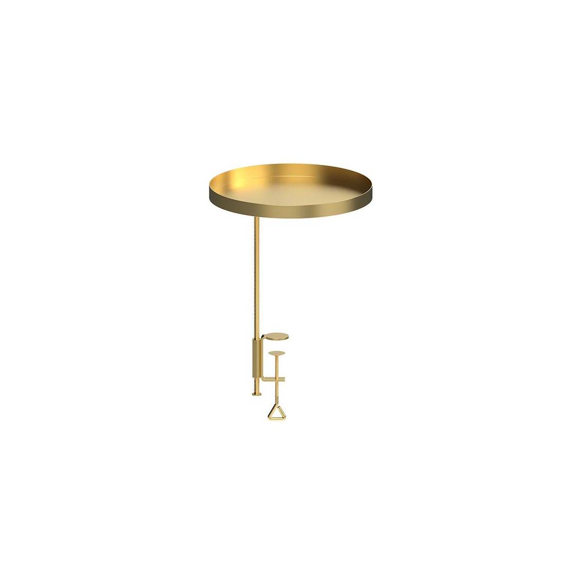 Esschert Design - Support à plantes rond à fixer hauteur réglable doré 24.6 x 24 cm - Image 1