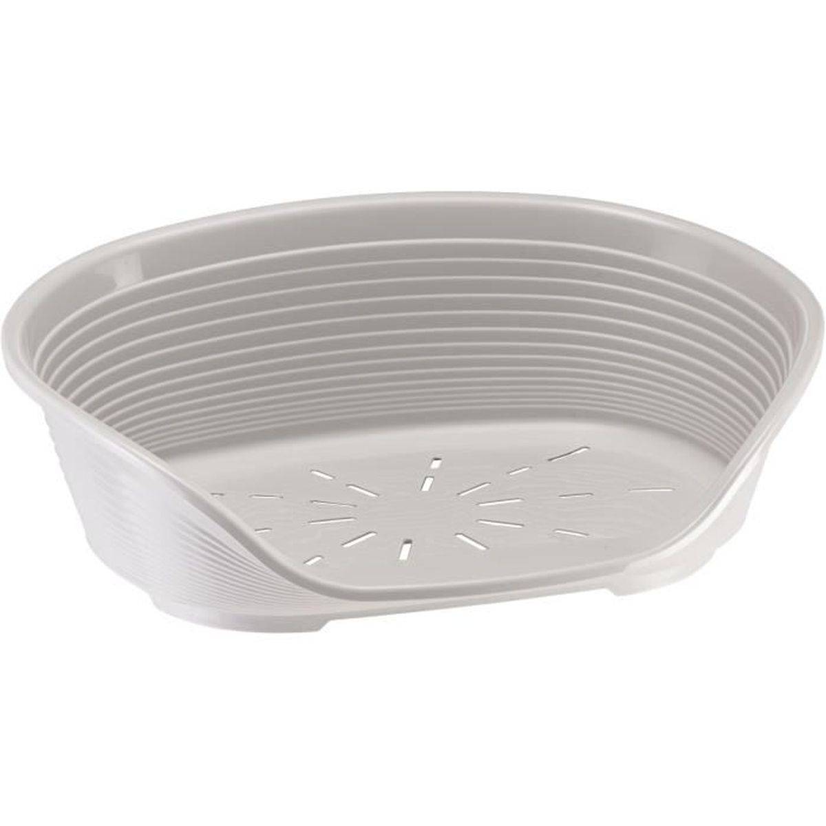 Ferplast - Panier de repos en plastique Siesta Deluxe taille 4, gris clair, 61,5 x 45 x 21,5 cm - Ferplast - Image 1
