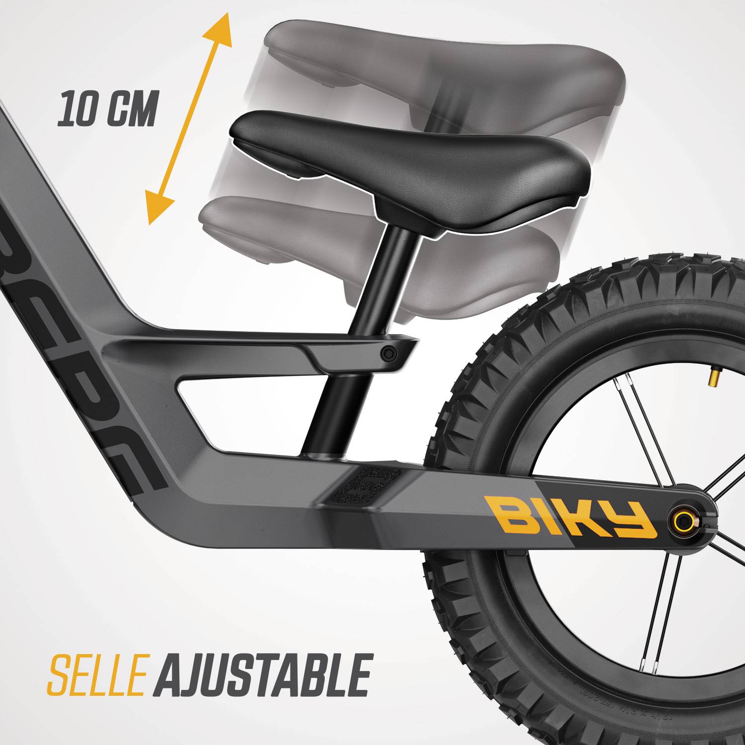 Berg - Vélo d'équilibre Biky Cross gris avec frein à mains 2-5 ans, BERG - Imagen 6