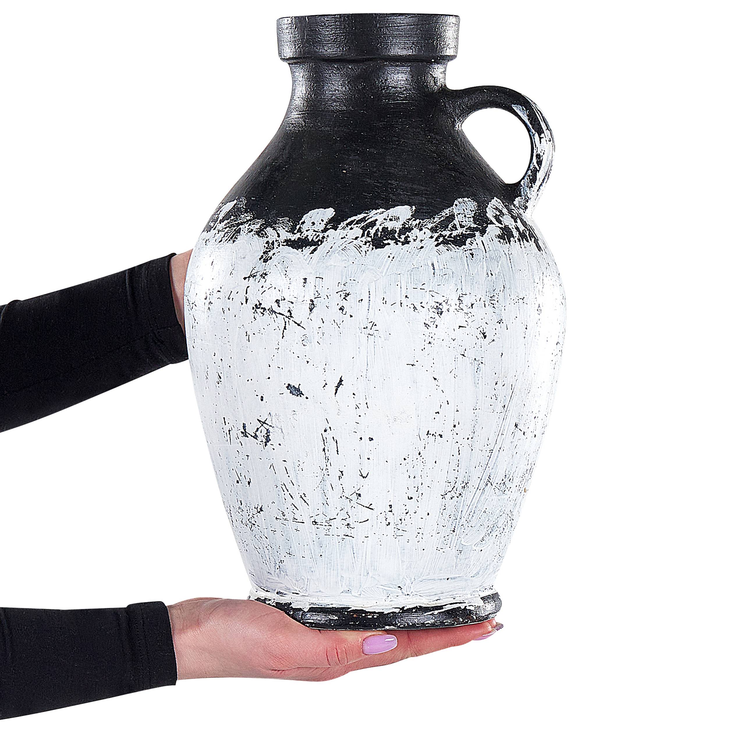 Beliani - Vase décoratif Terre cuite Blanc MASSALIA - 23x23x33- Beliani - Image 4