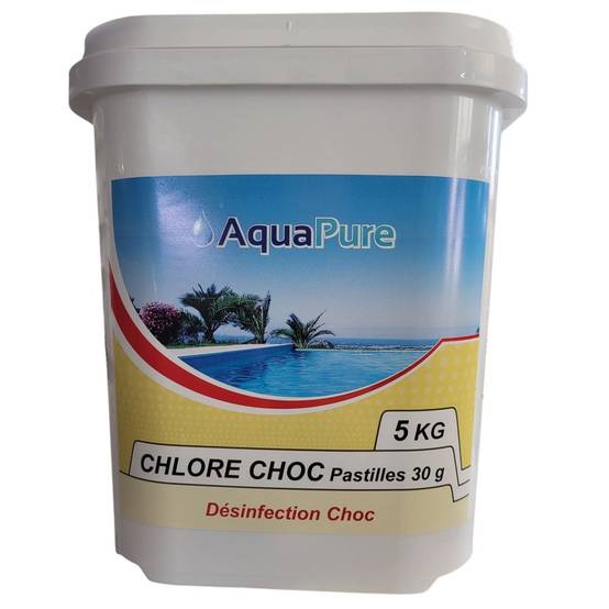 Pastilles chlore choc - 5 kg pastille 30 g - Imagen 1