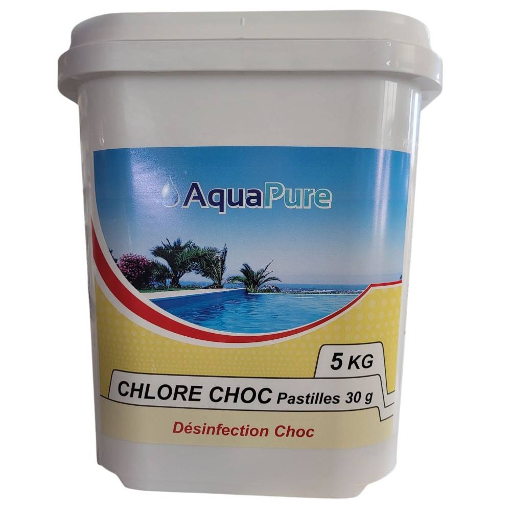 Pastilles chlore choc - 5 kg pastille 30 g - Imagen 1