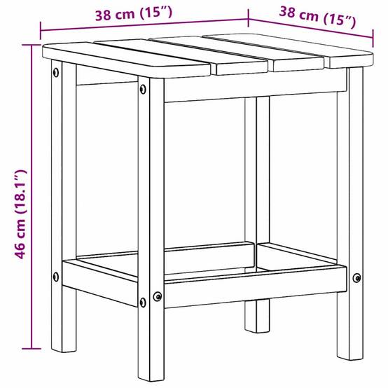 ComfortXL - Table d'Appoint Carrée Bleu Marine 38x38cm, Petite Table de Jardin en Polyéthylène, Idéale pour Balcon – ComfortXL Outdoor Living - Image 7