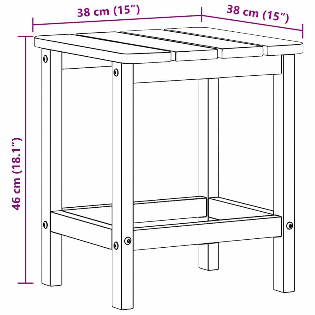 ComfortXL - Table d'Appoint Carrée Bleu Marine 38x38cm, Petite Table de Jardin en Polyéthylène, Idéale pour Balcon – ComfortXL Outdoor Living - Image 7