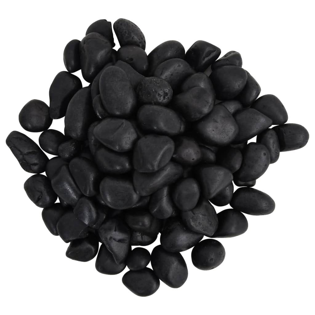 Galets Décoratifs Noirs Pierres Polies pour Jardin Paillage Déco Aquarium 2-5 cm 10 kg - ComfortXL Outdoor Living - Image 3