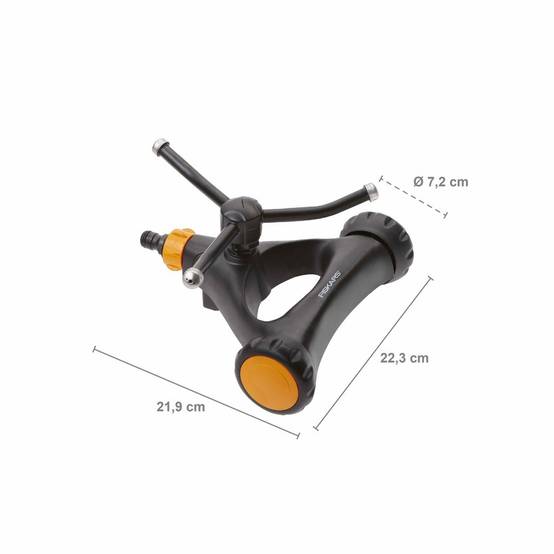 Fiskars - Arroseur rotatif métal sur roues - Image 1